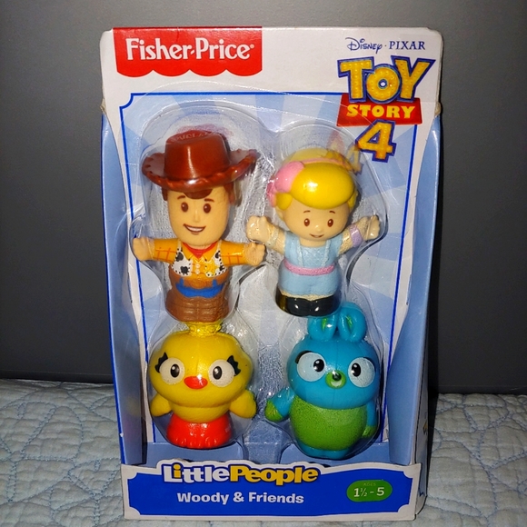 Fisher Price Toy Story 4 Little People Woody and Friends 4 Characters - Picture 1 of 2